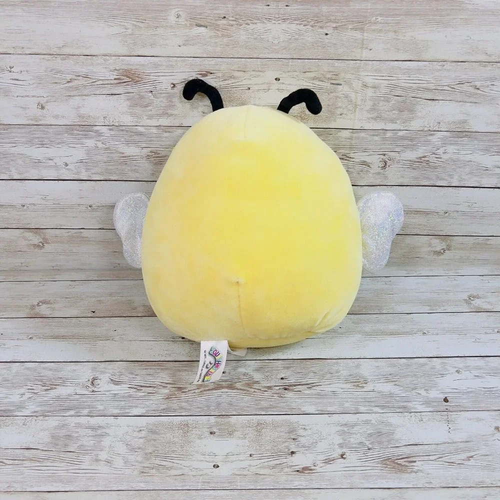 Squishmallow Kellytoy 10” Sunny The Yellow Bumble‎ Bee Hearts Plush Stuffed Toy